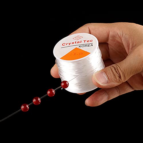 Crystal Elastic Beading Thread, 2PCS 1.0mm Elastic Bracelet String - Image 3
