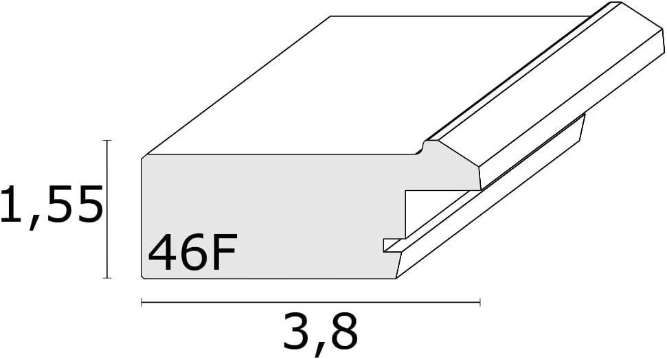 Deknudt S46FF9_15.0x15.0 Photo Frames, Wood, Beige, 15 x 15 cm