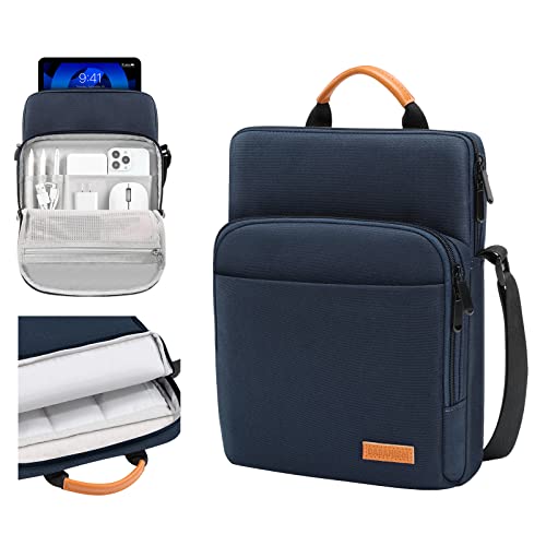 Dadanism 9-11 Zoll Tablet Tasche Hülle, Schultertasche für iPad 9./8./7. Gen 10,2, iPad Air 5/4 10,9 2022/2020, iPad 10. Gen 10,9 2022, iPad Pro 11 2022-2018, Galaxy Tab S9/A8/S8/S6 Lite, Indigo