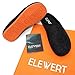 ELEWERT® - NATURAL-W1-BLACK-ORANGE-II - Zapatillas para casa, Confort, Unisex, Interior, Exterior, Suela...