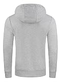 riverso Męska bluza z kapturem RIVEnno bluza z kapturem, kieszenie kangurka, regularny krój, jednokolorowa, bawełna, beżowy, szary, zielony, niebieski, czerwony, brązowy, czarny, S M L XL 2XL 3XL 4XL 5XL, Szary Melan? Standard 1 (23200), 3XL