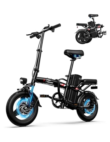 RED VELVET Bicicleta Eléctrica Plegable Rodada 14 :...
