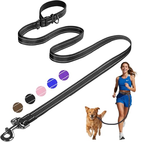 Kazazoo Hands-Free Dog Leash Adjustable Length...