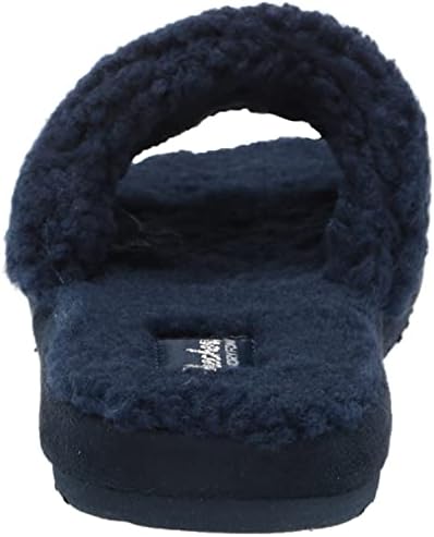 Skechers Women's Cozy Slide-Bling IT Slipper, Navy, 7 | Image 2