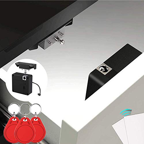Electronic Cabinet Lockï¼ŒHidden Electronic Cabinet DIY /RFID Lock Electronic Induction Lock, Used for Wooden Cabinet Drawer Cabinet Wardrobe Letter Box