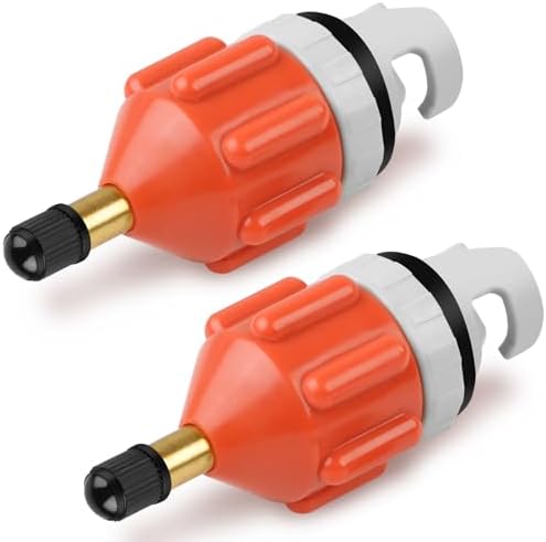 2Pcs Stand Up Paddle Board Pump Adapter, Strong Sealing Inflatable Boat SUP Pump Adaptor, Conventional Air Adapter Quickly Inflation, SUP Air Adapters for Stand-Up Paddleboard and Kayak