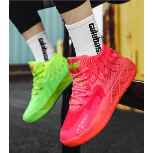 High-Top Basketball Shoes for Men Women Trendy Streetwear Sneakers with Shock Absorption Fashion Color Sport Shoes2
