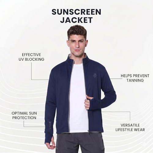 Image of Lymio Sunscreen Jacket For Men | Sun Protection | Uv Protection | Spf | Riding | Riding | Biker | Sun Coat | Sunblock | Summer Jacket For Men (Packs Also Available) (SSM-J-01-03)