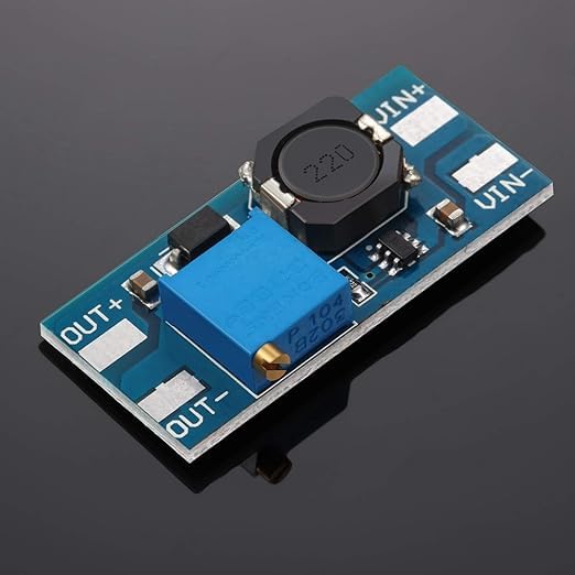 QBM DC-DC Step Up Power Module, 2A MAX Booster, Blue PCB, 36.7mm x 17mm, 2 Power Outlets, Voltage Regulator-image-8