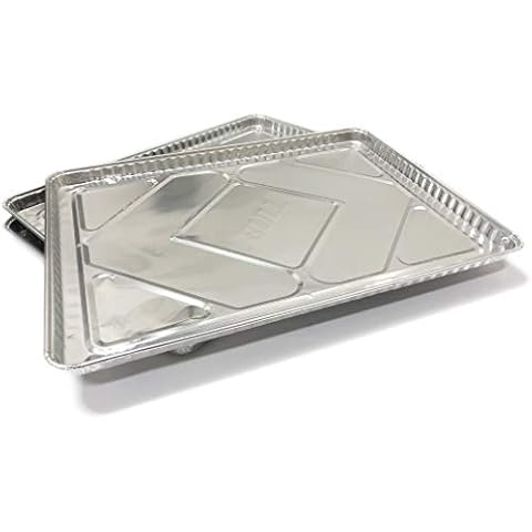 Bull Outdoor Products 24268 Grease Tray Liner, Silver, 12 Pack, for 30" Bull Grills Cover
