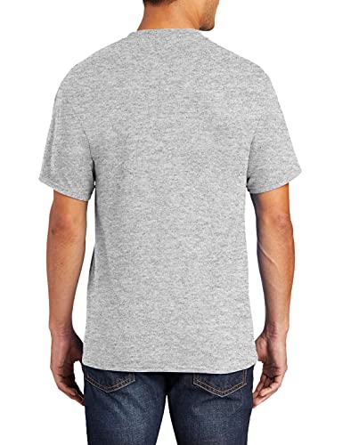 JustBlanks Mens Casual Tall Short Sleeve Tee Shirt Core Blend Crew Neck Pocket Tees for Men2