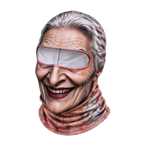 Christmas Masks for Adults Realistic 3D Printed Balaclava Old Man Mask - image 1