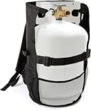 Qchengsan Propane Tank Backpack Carrier for 5lb or 10lb Cylinders,Propane Tank Cover Bag,Propane Gas Tank Bag Holder for Weed Burner Weed Torch Use,with Shoulder Straps and Waist Strap