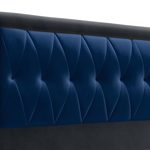 Image of Wakefit Asterion Queen Size Storage Upholstered Bed