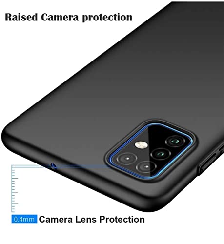 Image of Mobile Back Cover Case for Samsung Galaxy M51 Sm-M515F /Dsn (Silicone Case|CameraProtection|Black SC1510)