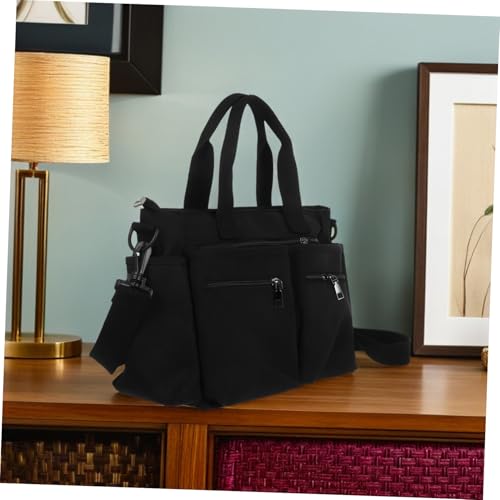 Sac main femme nylon épais imperméable et multi poches - 3