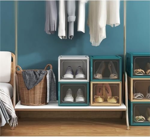 Finissez-en avec le désordre : boîte à chaussures transparente empilable pour optimiser vos placards