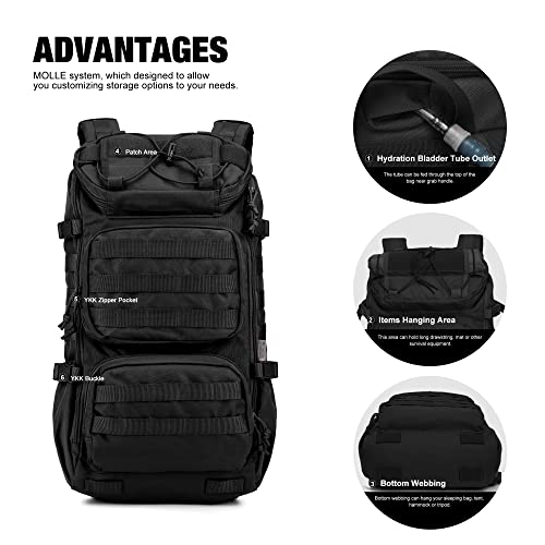 Mardingtop Tactical Backpacks Molle Hiking Daypacks For Motorcycle Camping Hiking Military Traveling,28L Backpack #TOP2