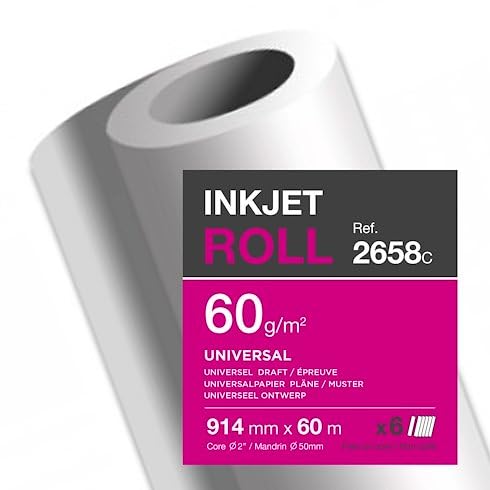 Rouleau papier traceur Clairefontaine - 0,914 x 60 m - 60 g