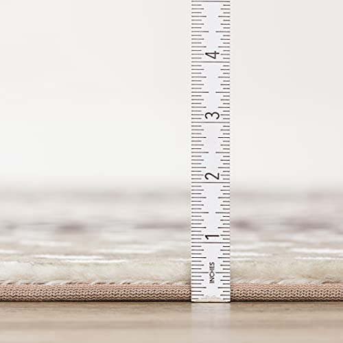 Tapete interior/exterior 5x7.5 pies Chenille lavable miniatura 2