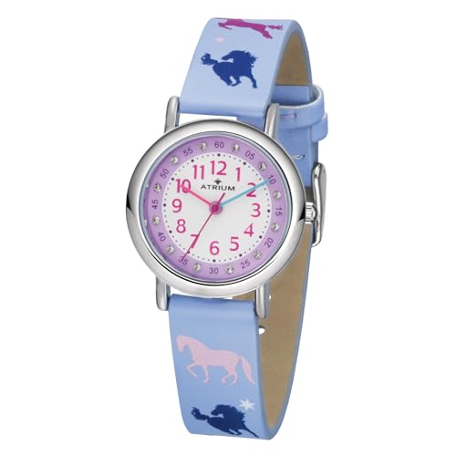 Montre Atrium filles avec pierres en cristal et cadran rose A47-12