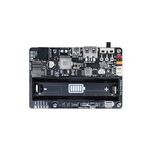 Solar Energy Manager MPPT Solar Charger Controller for 5V-24V Panels, 3.7V 18650 with USB/DC-044/KF128L-2P Terminals, Overcharge Protection, Compatible with Raspberry Pi