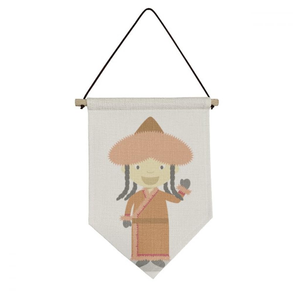 Toile drapeau suspendu Mongolie décor mural en tissu de dessin animé
