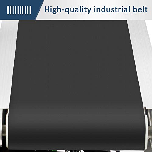image for Sidasu Belt Conveyor PVC Belt with 2 Sides Guardrail 59 x 7.8 inch Con