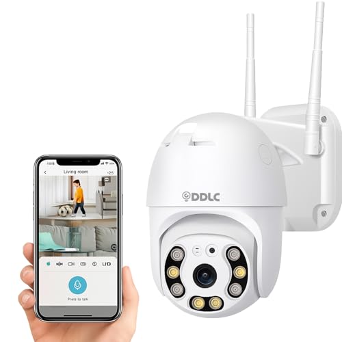 Image of DDLC Smart 360 PTZ Wireless WiFi IP Camera: 1080P HD Outdoor Security with AI Auto Tracking, Color Night Vision, Two-Way Talk, Siren Alarm & Remote Monitoring (ptz)