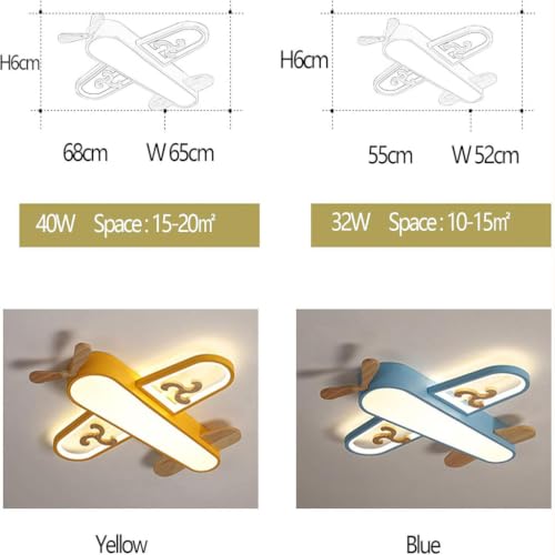 Lampe de plafond avion avec télécommande et intensité variable