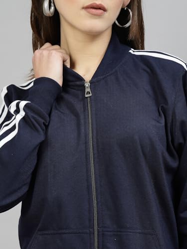 Image of UZARUS Women Cotton Full Zipper Sweatshirt Fleece Jacket for Winter