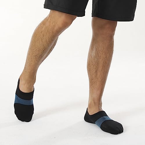 Image of WANDER Mens Invisible Socks No Show Socks 8 Pair Cotton Thin Non Slip Low Cut 6-14