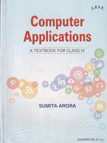 Image of Computer Applications A Textbook For Class 9 - CBSE - by Sumita Arora (2026-27 Examination)