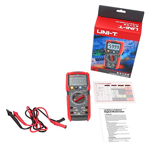 Image of UNI-T Digital Multi Meter UT89XD 6000 Counts True RMS Sine Wave Measurement LED Test Auto Range AC DC Voltage Current Resistance Capacitance Frequency Duty Cycle Diode Continuity hFE Dual Range NCV