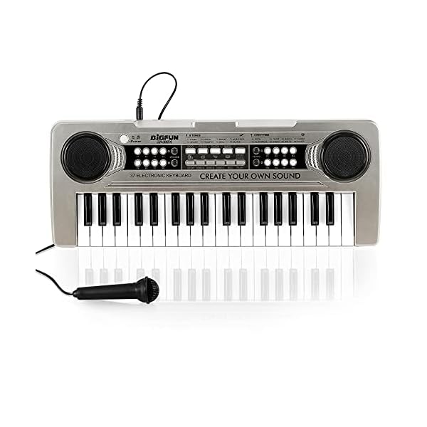 Raimy-Kids-Piano-Keyboard-37-Keys-Portable-Piano-Early-Learning-Educational-Electronic-Music-Keyboard-Instrument-Toys-for-3-4-5-6-7-8-Year-Old-Boys-and-Girls-Silver