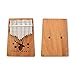 MBVHVVJC Kalimba Thumb Piano Kalimba 17 Key Thumb Piano Reindeer Mahogany with Study Instruction and Tune Hammer for Kids and Adults Beginners(Natural)