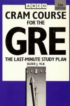Paperback Cram Course for the GRE (GRE Cram Course) Book