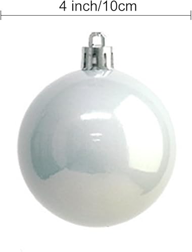 Miniatura 77 de YYCRAFT Adornos de bola de Navidad de 34 quilates de 1.2 pulgadas para árbol de Navidad, decoraciones de Navidad, ganchos inastillables incluidos