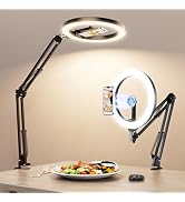 Amazon | LUXSURE リングライト アーム 撮影用ライト 俯瞰撮影 スマホ