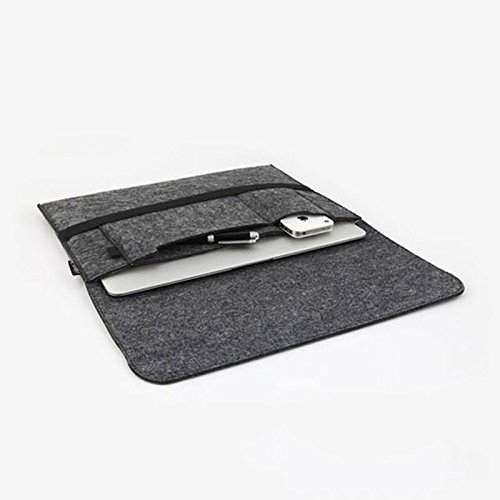 Tiptiper – Capa para notebook com manga de laptop de feltro de lã macia durável para laptop MacBook