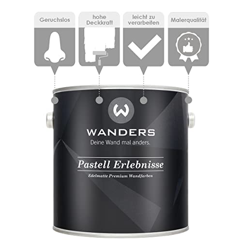 Wanders Pastell Erlebnisse 2,5L - Wasserbüffel/Mittleres Grau - Edelmatte Wandfarbe! Küchenmöbellack und Möbelfarbe. Kreidefarbe für Holz &… – Ansicht 3