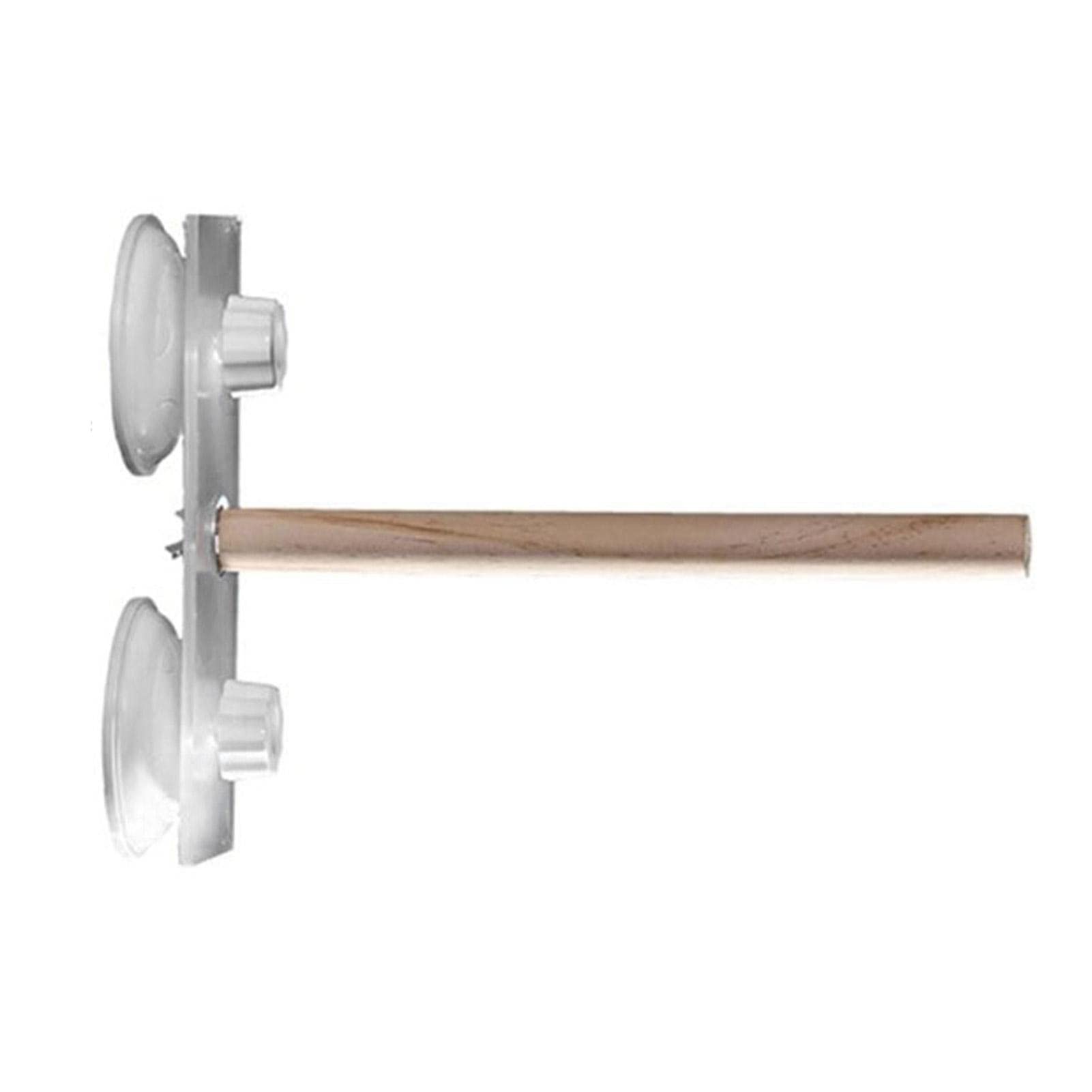 FovaLAT Bird & Parrot Stand | Portable Perches, Suction Cup Bird Stand for Window & Shower