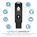 Thetis Security Key - U2F and FIDO2, USB A, Two Factor Authenticator with Bluetooth, Multi-Layered Authentication Protection HOTP U2F Compatible Windows, MacOS, Gmail, Linux - Black