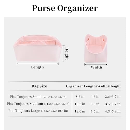 Image of Purse Organizer Insert for Lady /Toujours Bags, Satin Luxury Bag Insert, Lightweight & Portable Purse Shaper with Pockets, Ideal for Travel, Shopping, and Daily Use(Custom)