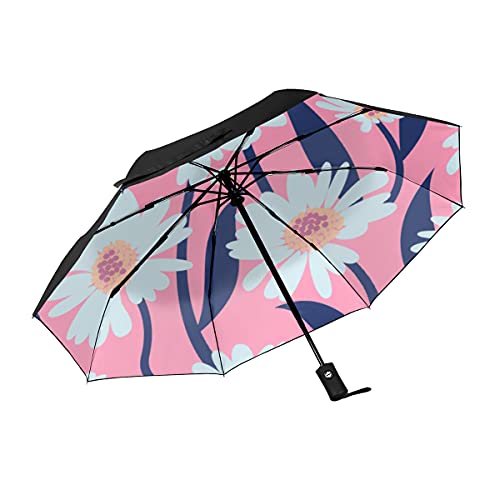 Parapluie de voyage 3 plis compact pour rester au sec sous la pluie battante