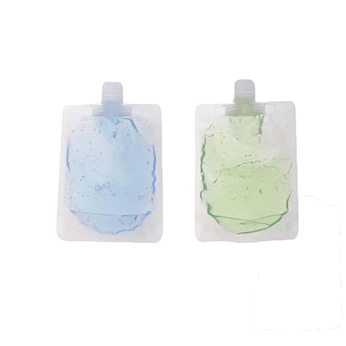 zalati Cera per candele in gel per gelatina e candele fai da te, 2 pezzi, 1 blu e 1 verde