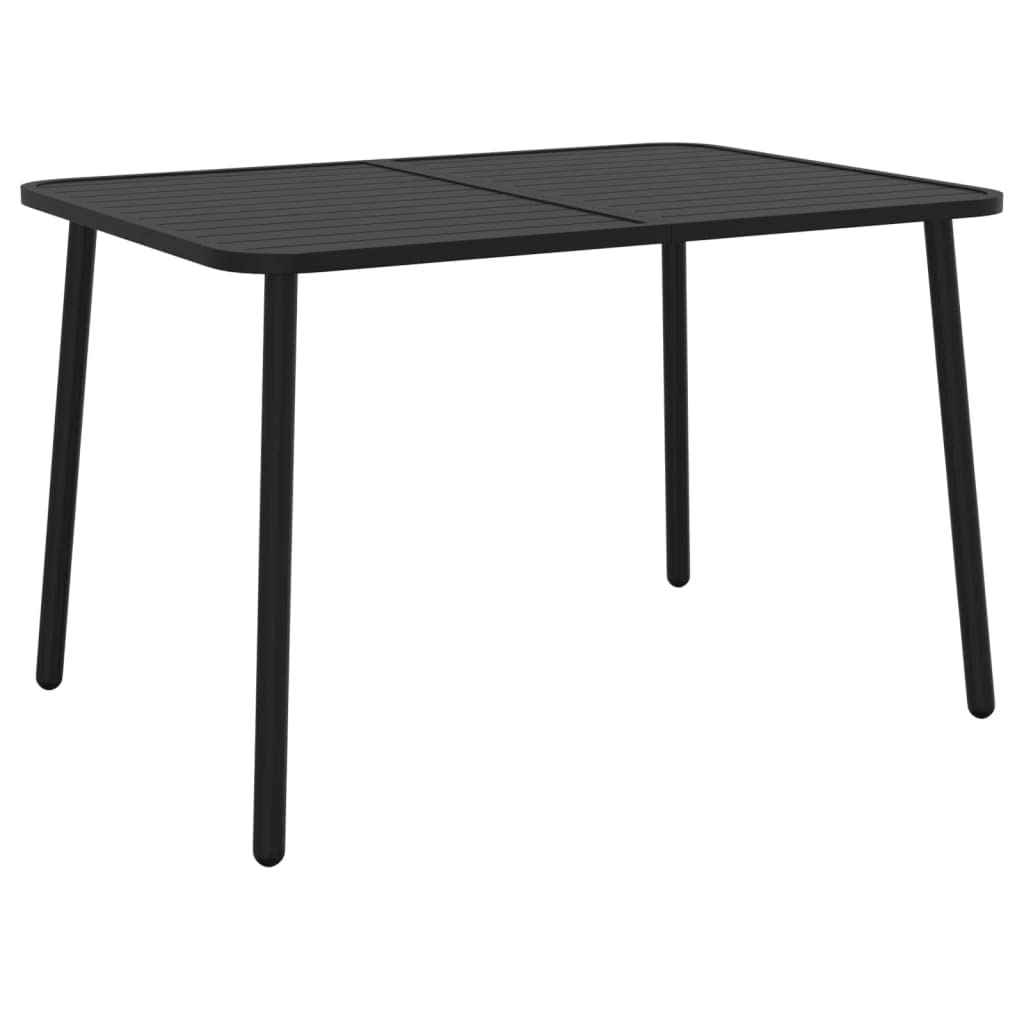 Mesa de Jardín vidaXL Acero Gris Antracita 110x80x71 cm, Mesa de Exterior, Muebles de Jardín