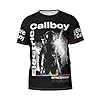 TZVEHAFYA Men's Callboys Music Band Electric T-Shirt Stylishprinted Short Sleeve Shirt Casual and Versatile Suitable for Multiple Scenarios Multicoloured XL #4