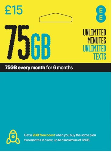 EE £15 Data Pack Pay As You Go Sim Card - Standard, Micro & Nano Included