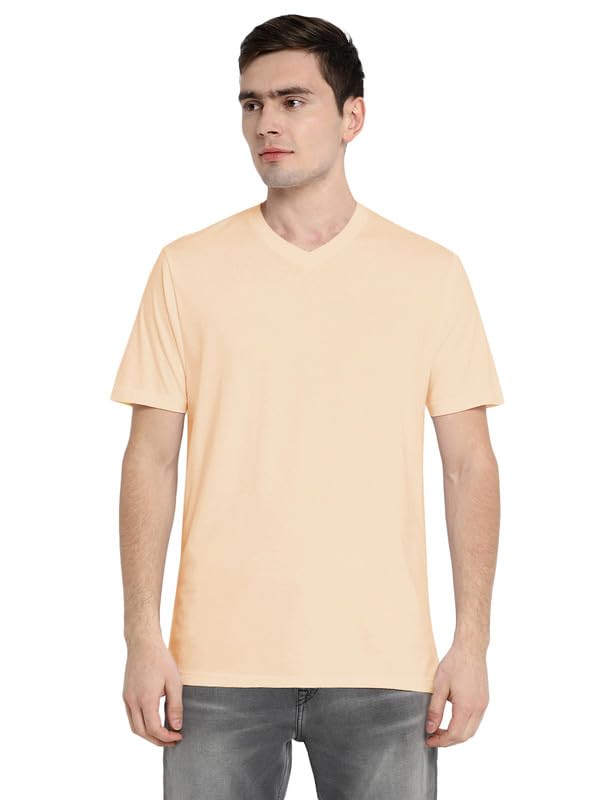 Image of Aventura Outfitters Men's V Neck 100% Cotton Regular Fit T-Shirt (Pack of 4)